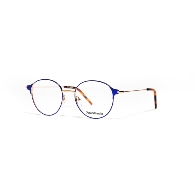 XAVIER GARCIA ROMA C-3 SATIN DENIM BLUE / ROSE GOLD