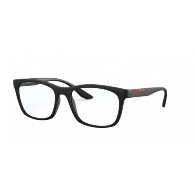 PRADA LINEA ROSSA PS 02NV DG01O1 BLACK RUBBER