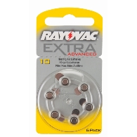 PILA RAYOVAC AMARILLA 1RUEDA (6PILAS) 10AUX-6XE