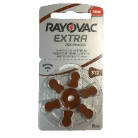 PILA RAYOVAC MARRÓN 1RUEDA (6PILAS) 312AUX-6XE