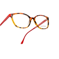 XAVIER GARCIA AMELIA C-1 HAVANA DOTTED / SOLID RED