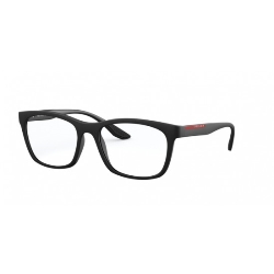 PRADA LINEA ROSSA PS 02NV DG01O1 BLACK RUBBER