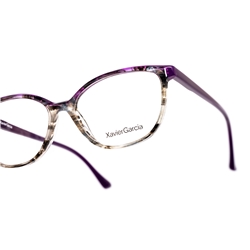 XAVIER GARCIA AMELIA C-4 BLACK & WHITE STRIPPES / MILKY PURPLE