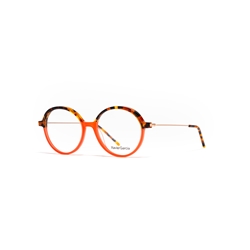 XAVIER GARCIA KAZUKO C-6 HAVANA MILKY CORAL / SATIN ROSE GOLD