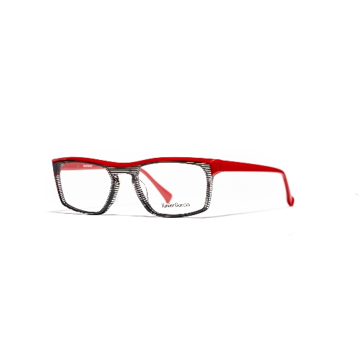 XAVIER GARCIA FRITZ C-1 STRIPES CRYSTAL / SOLID RED