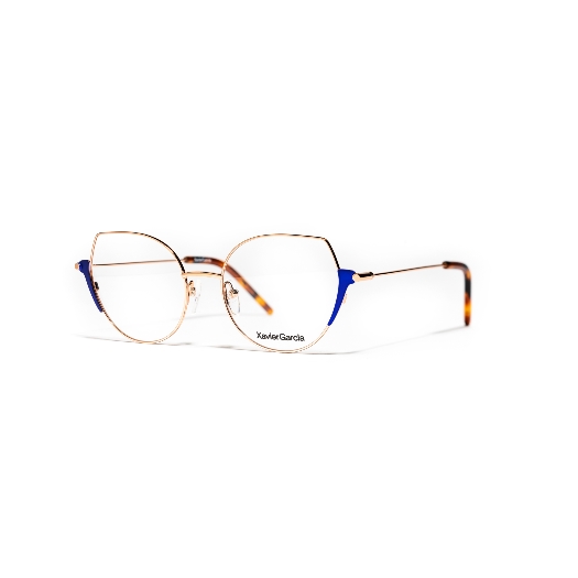 XAVIER GARCIA ROXANNE C-2 SATIN DENIM BLUE / ROSE GOLD
