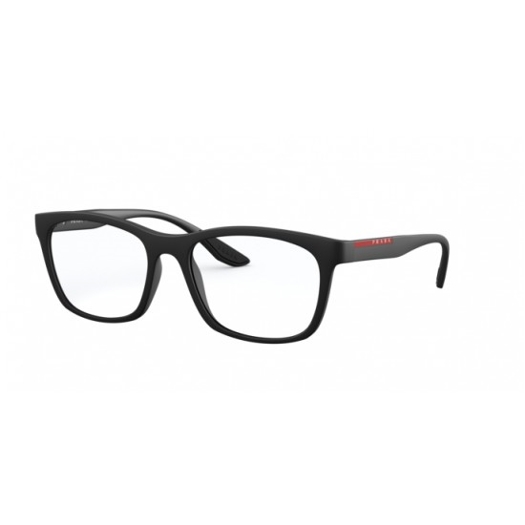 PRADA LINEA ROSSA PS 02NV DG01O1 BLACK RUBBER