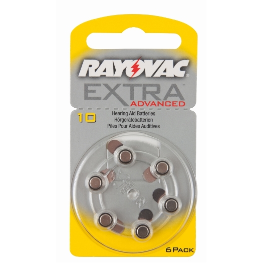 PILA RAYOVAC AMARILLA 1RUEDA (6PILAS) 10AUX-6XE