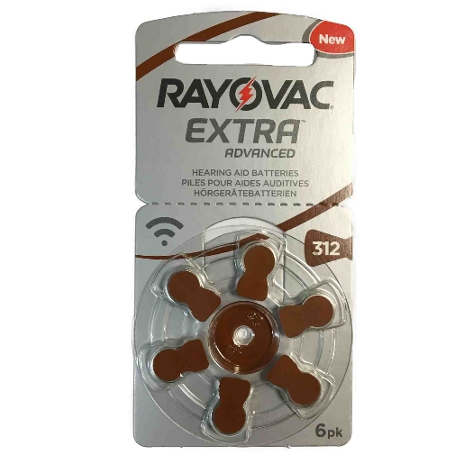 PILA RAYOVAC MARRÓN 1RUEDA (6PILAS) 312AUX-6XE