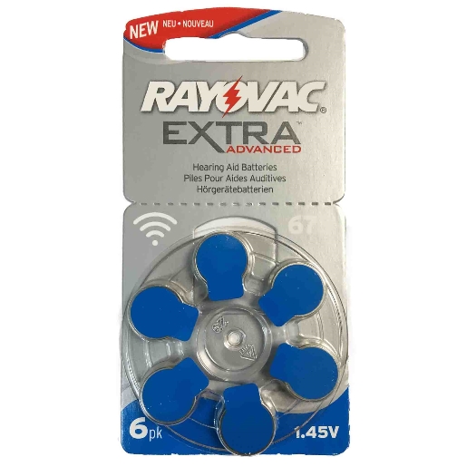 PILA RAYOVAC AZUL 1RUEDA (6PILAS) 675AUX-6XE