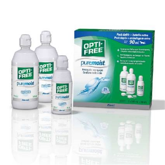 Opti-free Pure Moist 2x300 ml + 1X90ml.