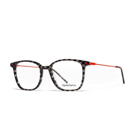 XAVIER GARCIA ATSUSHI C-4 BLACK GREY CHESS / MATT ORANGE