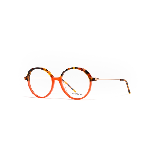 XAVIER GARCIA KAZUKO C-6 HAVANA MILKY CORAL / SATIN ROSE GOLD
