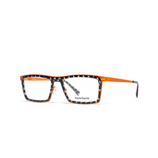 XAVIER GARCIA PERE C-5 BLACK & GREY CHESS / SATIN ORANGE